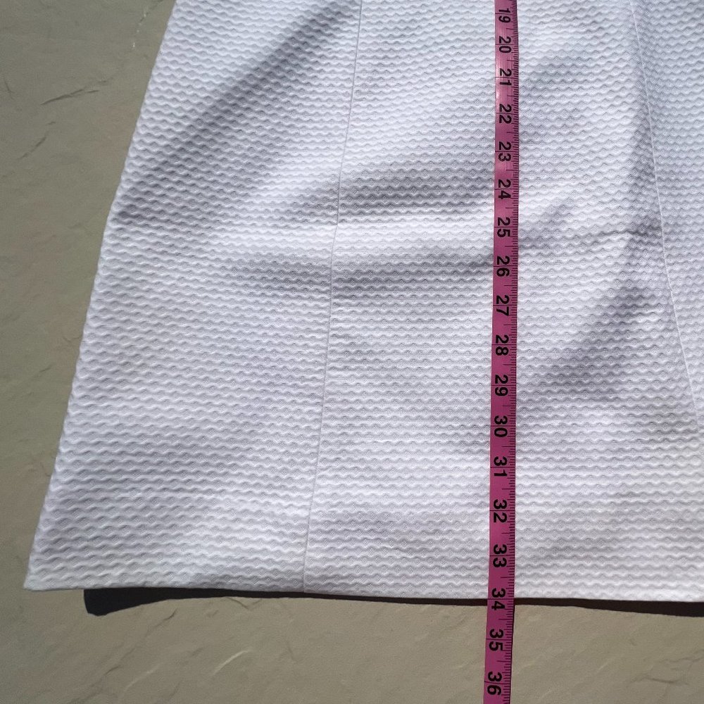 Gorgeous Lilly Pulitzer Resort White Largo Shift Dress Size 0 NWT Gold Crochet - Picture 9 of 13
